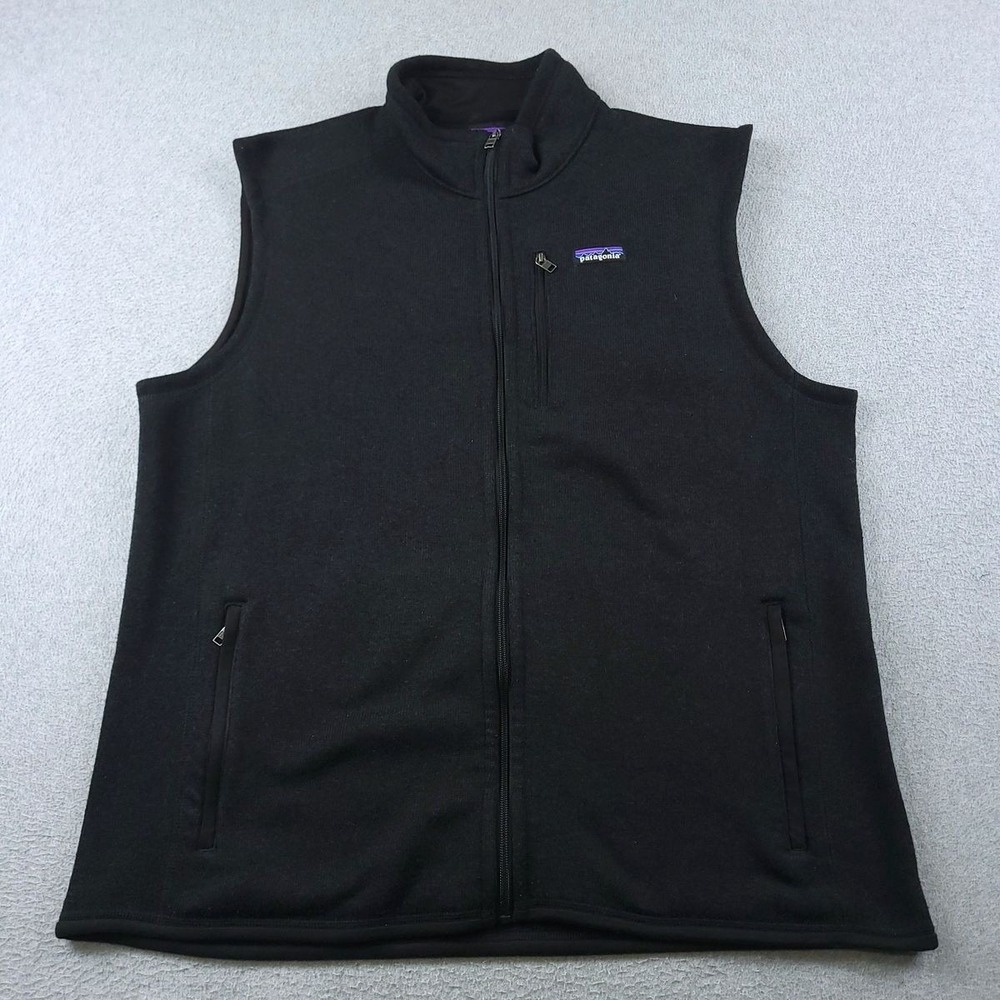 Patagonia Better Sweater Fleece Vest Mens 2XL Black Full Zip 25882 Hiking Vest